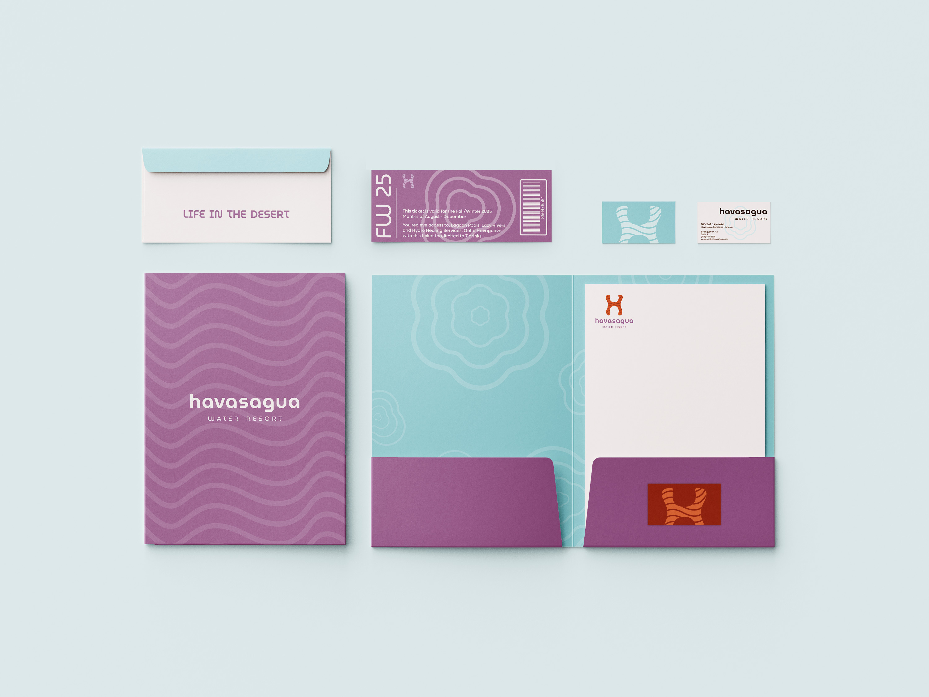 Havasagua park collateral on mockup